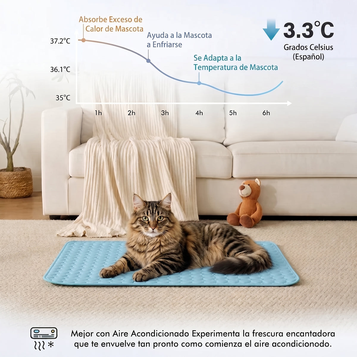 Protege a tu Gato del Calor con el Tapete Refrigerante Klyvo™